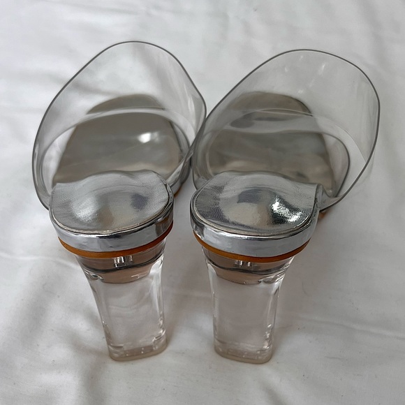 Clear Double Strap Heels - Picture 7 of 7